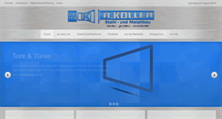 Desktop Screenshot of metallbau-koller.de